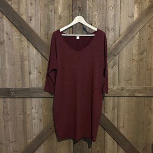 V-Neck T-Shirt Dress EUC